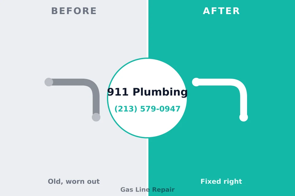 Before and after: plumbing repair Yorktown Heights, NY